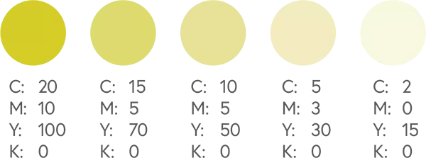 چارت انواع رنگ زرد و سبز CMYK 11 - چاپ سنگی
