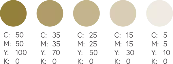چارت انواع رنگ نارنجی و قهوه ای CMYK 5 - چاپ سنگی